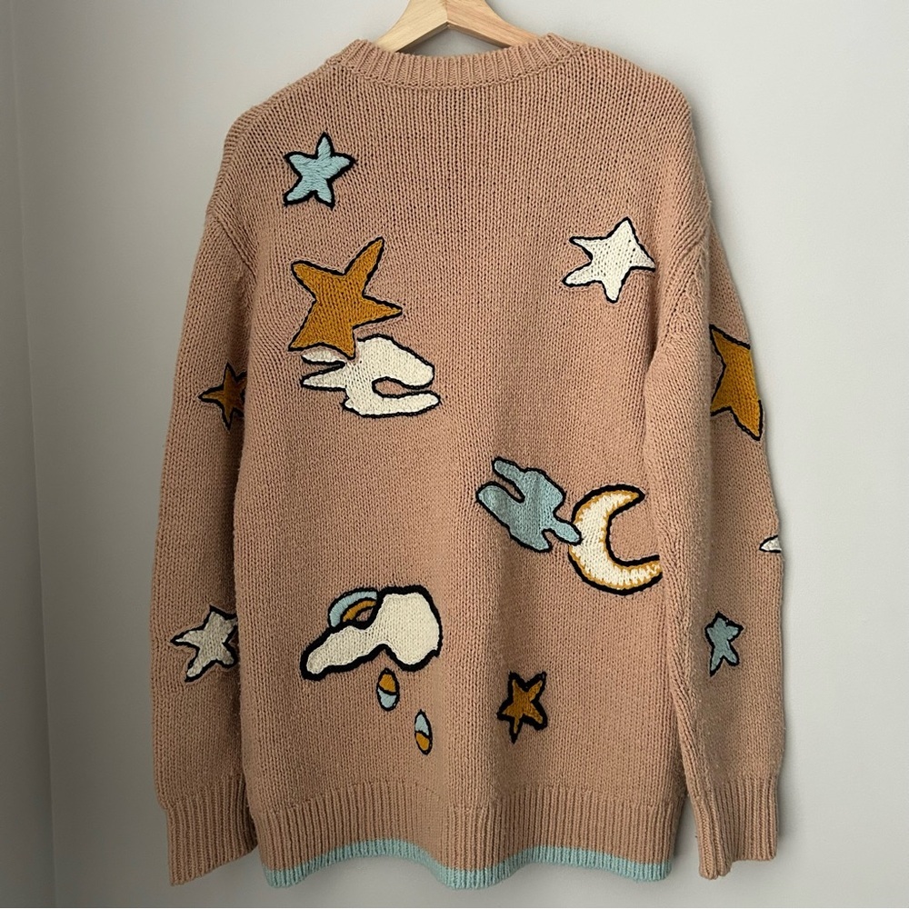 COACH Outerspace Intarsia Crewneck Sweater - Picture 3 of 8